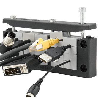 KZL  Supports de câbles à clipser pour rail DIN de 35 mm et rail C de 30 mm
