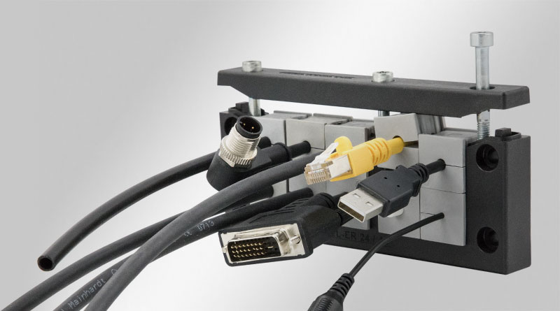 Split cable entry systems for cables with connectors - waterproof with up to IP66 seal