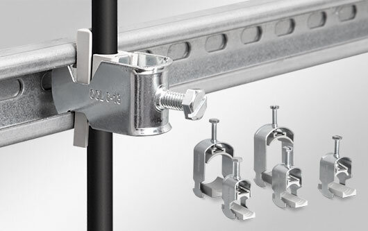 SF|ZL strain relief plates pluggable on 35 mm top hat rails SF|ZL strain relief plates pluggable on 35 mm top hat rails