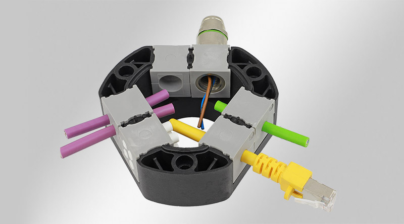 DB Distribution Box - 360° Kabeleinführung, teilbar