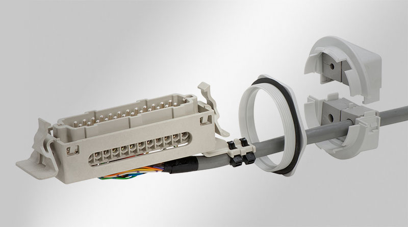 KVT-SNAP split cable gland for snap-in mounting