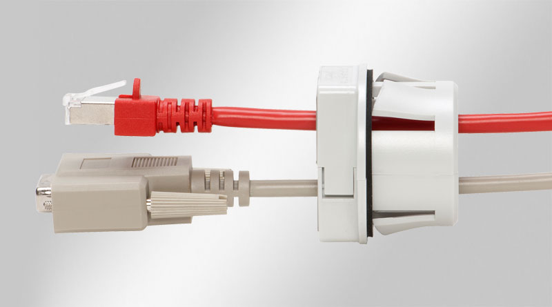 QVT-CLICK | Dělené kabelové průchodky nacvakávací