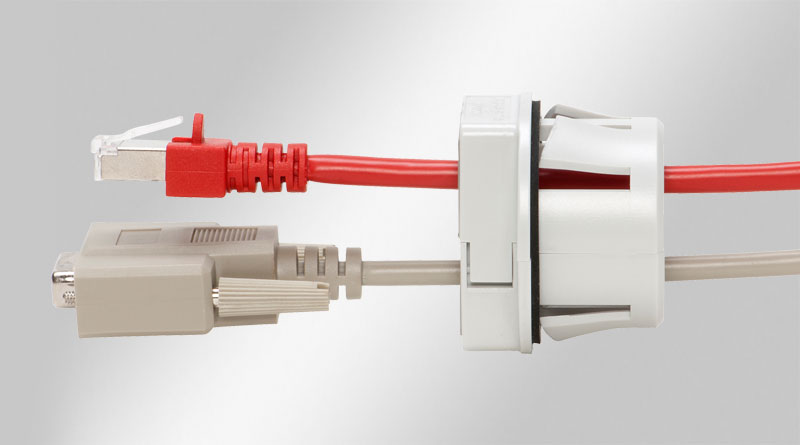 QVT-CLICK | Split cable gland for snap-in mounting