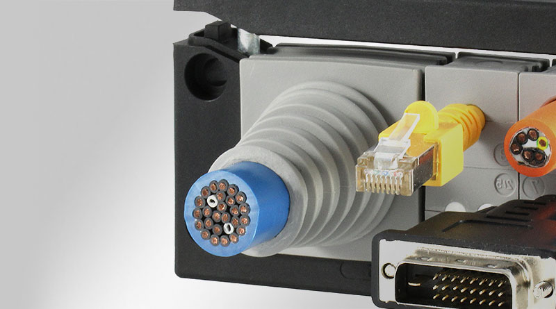 Kt Dpf Multi Range Cable Grommets Grey In Pyramid Shape For Cable Diameters 3 26 Mm Ip54 Ul Type 12