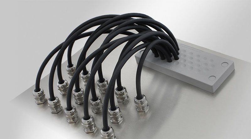 KEL-DPU multi-membrane cable entry plates