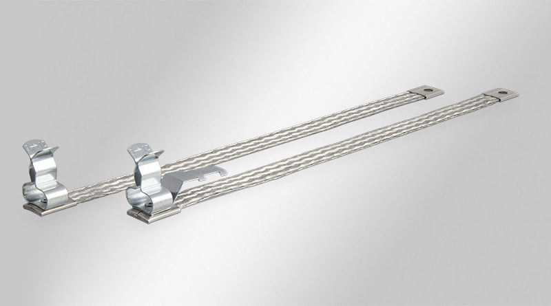 EMC Shield Clamps on Ground Straps