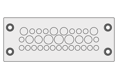 KEL-DPZ-BS cable entry plates with fire penetration seals ...